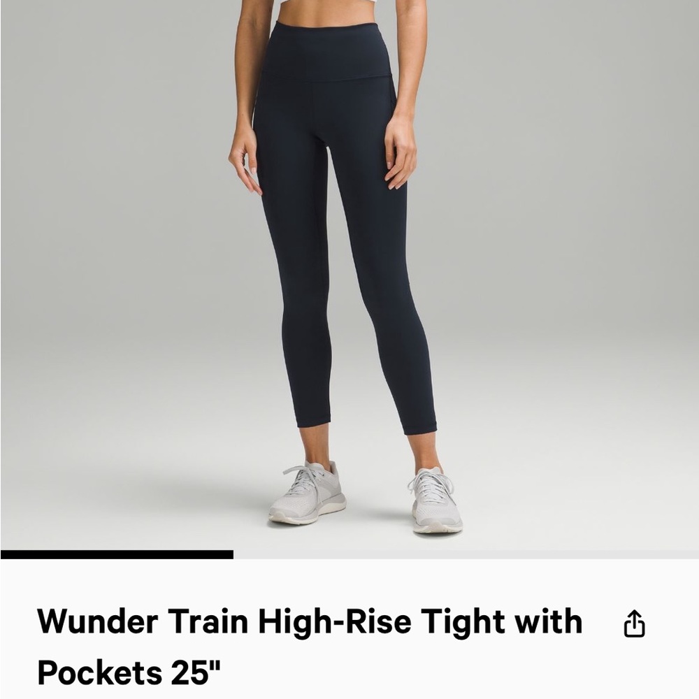 Lulu Lemon- Wunder Train High Rise Tight with Pockets